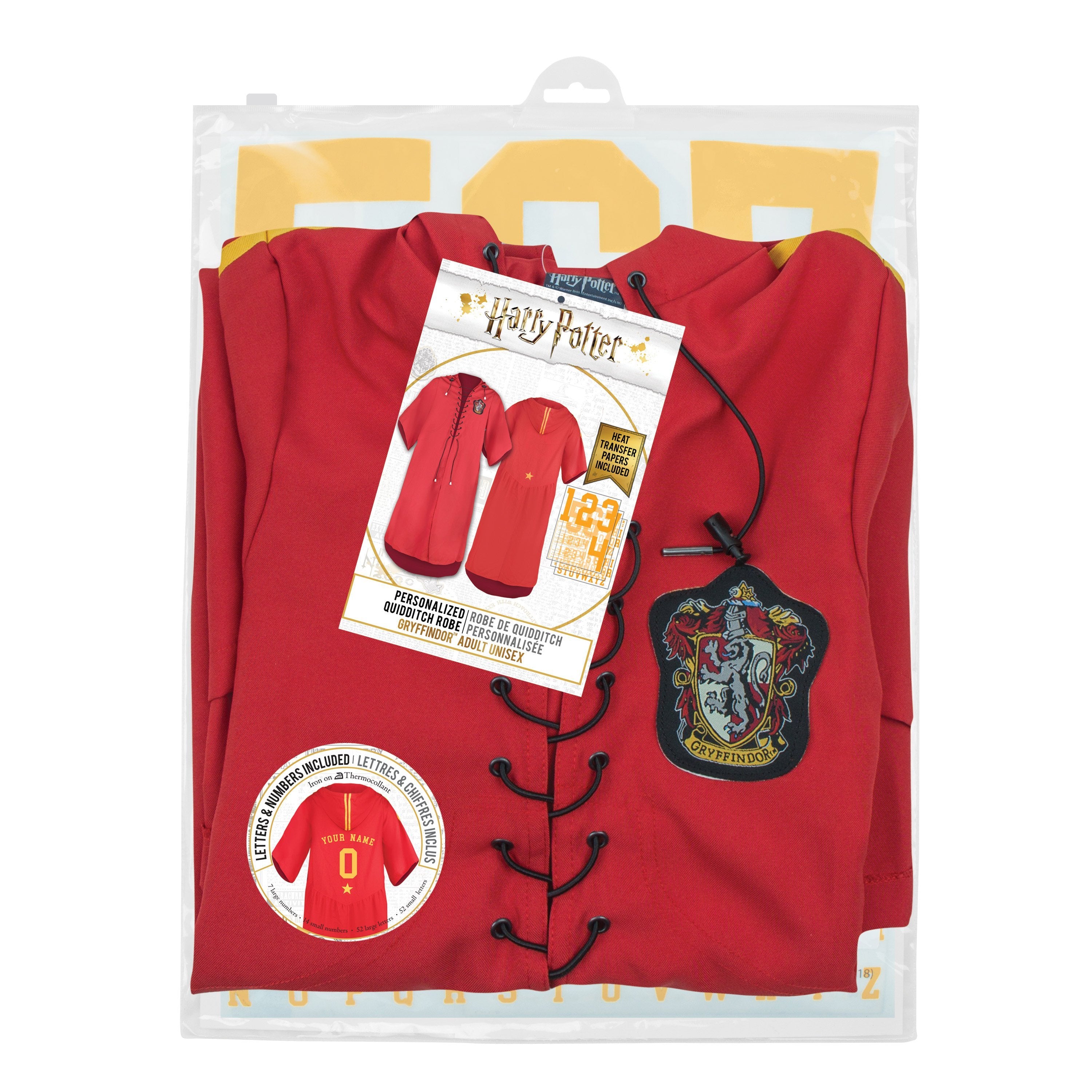 HARRY POTTER - Personalised Gryffindor Quidditch Robe (M)
