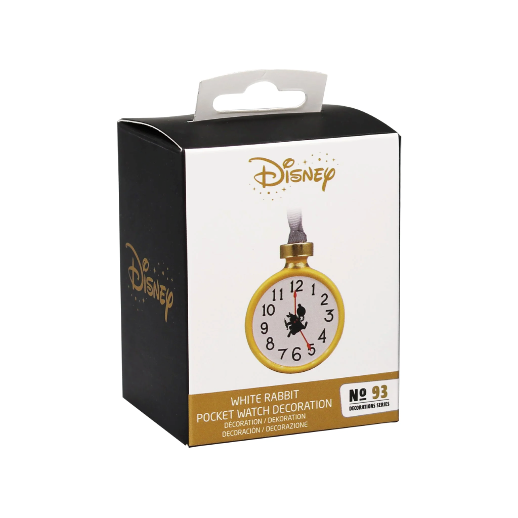 ALICE IN WONDERLAND - Gold Watch - Hanging Decoration