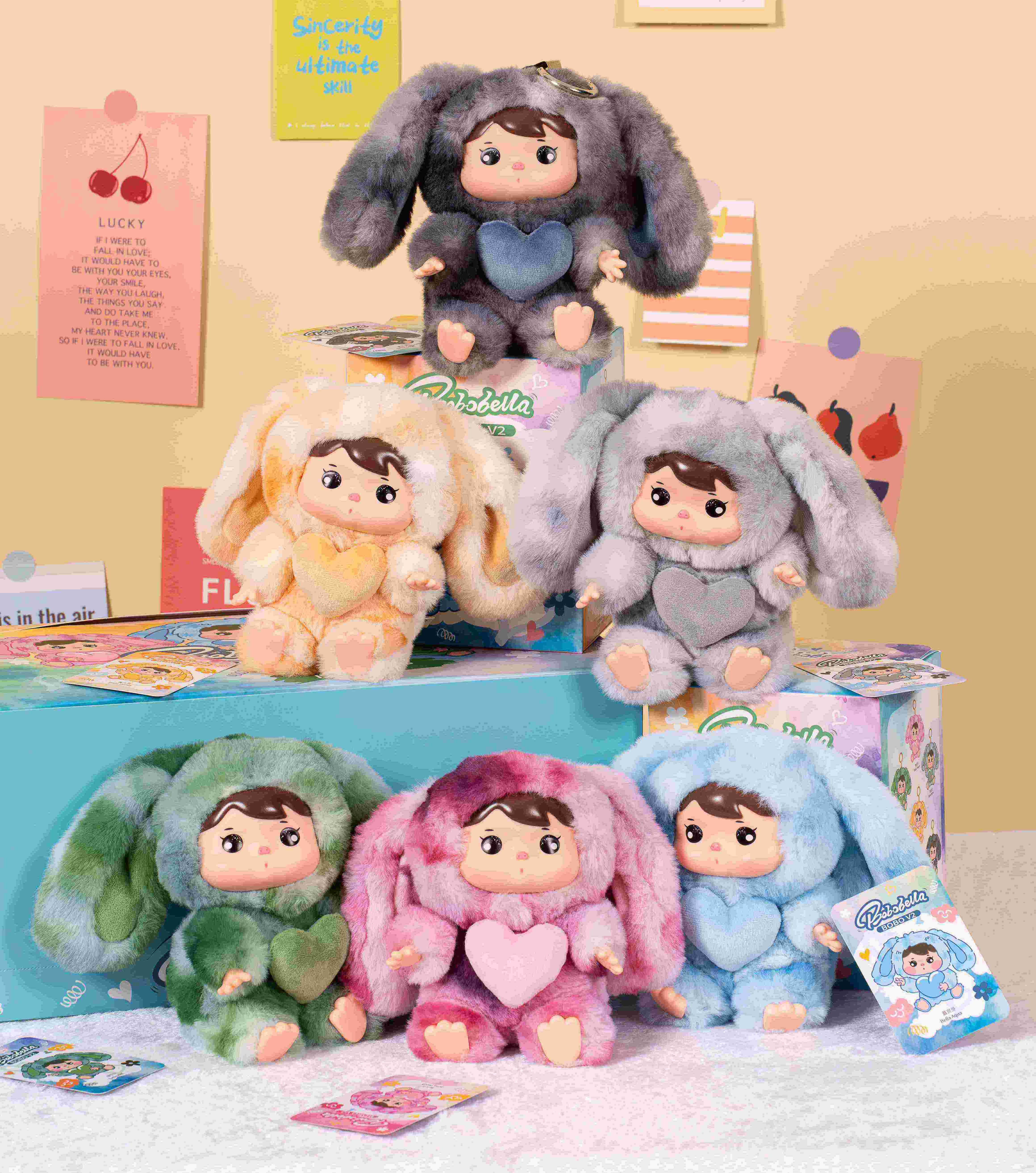 Bobobella Bobo V2 Plush - BLIND BOX (6pcs) - 11cm