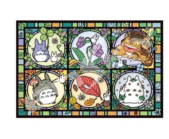 MY NEIGHBOR TOTORO - All the seasons - Stained Glass Puzzle 1000P