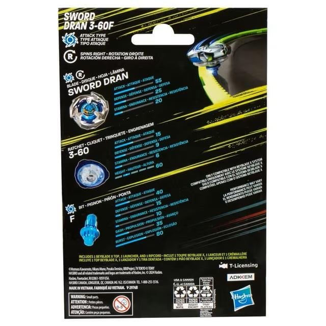 BEYBLADE X - Sword Dran 3-60F Starter Pack