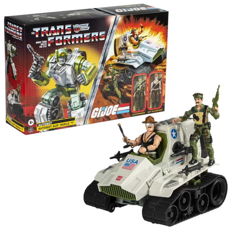 TRANSFORMERS X G.I. JOE - Kup Triple - Figure Collaborative 23cm