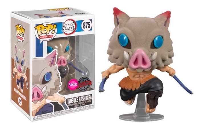 DEMON SLAYER - Pop N° 875 - Inosuke Hashibira Flocked SE with Chase