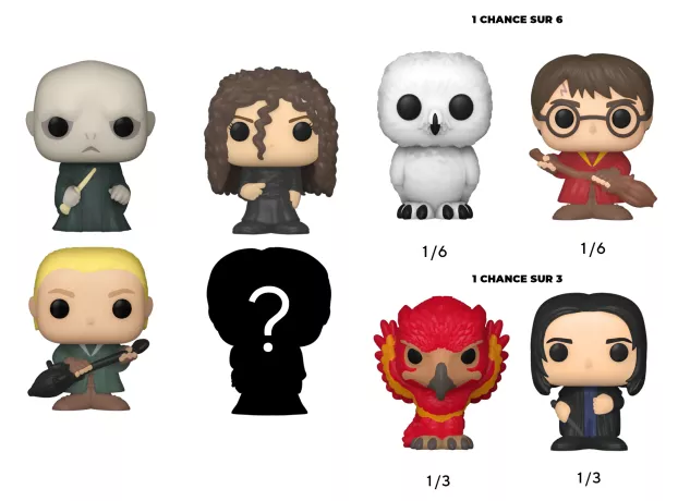 HARRY POTTER - Bitty Pop 4 Pack 2.5cm - Voldemort