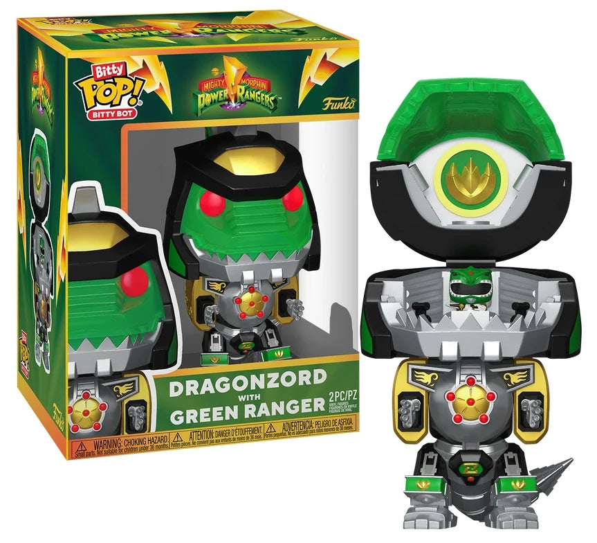 POWER RANGERS - Bitty Bots - Dragon Zord with green Ranger