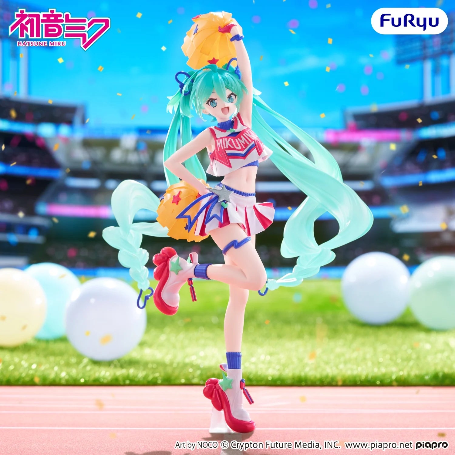 HATSUNE MIKU - Cheerleader - Statue Muchute 22cm