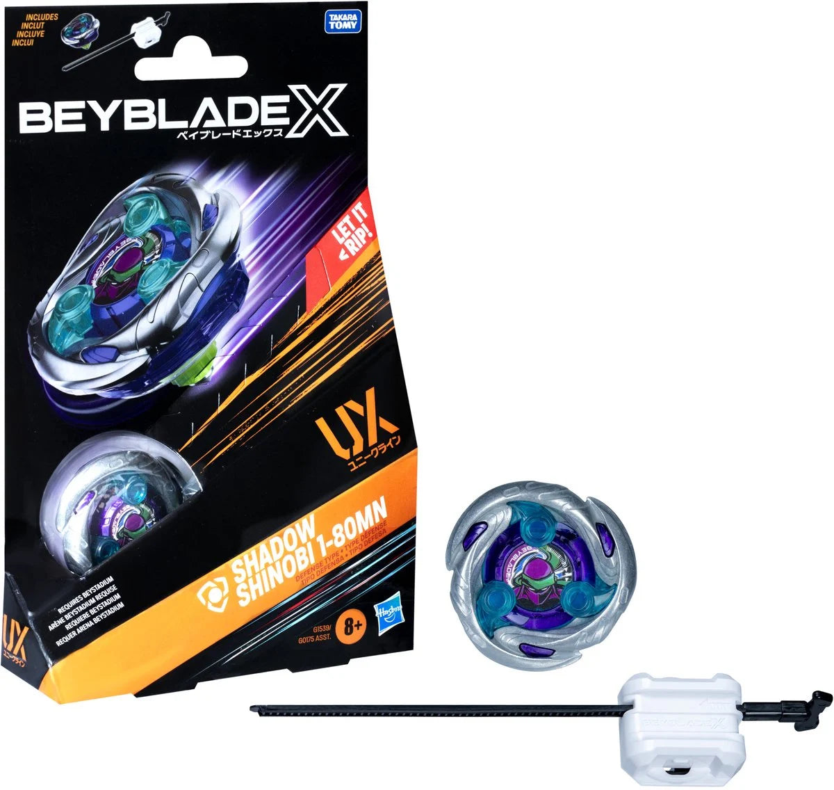 BEYBLADE X - Shadow Shinobi 1-80MN UX Starter Pack