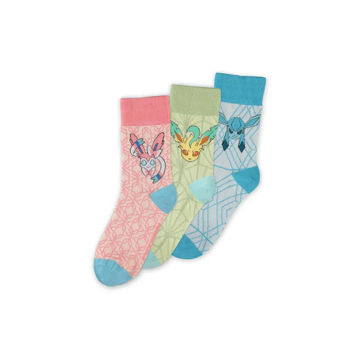 POKEMON - Eevee Evolution II - Pack of 3 pairs of socks (T39-42)