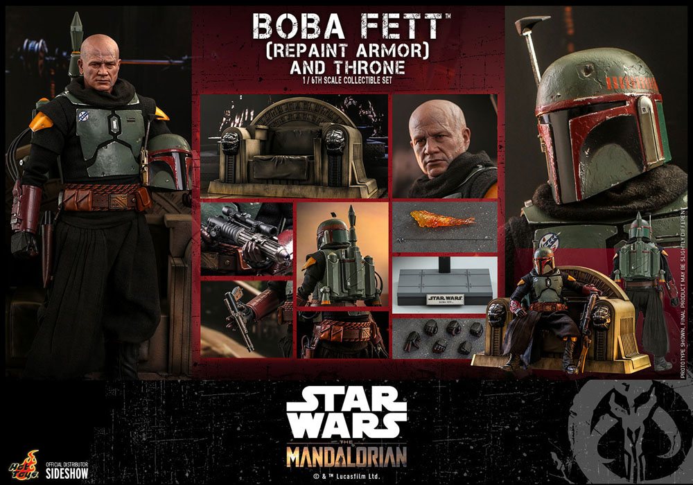 STAR WARS - Boba Fett & Throne - Action Figure Movie Masterpiece 30cm