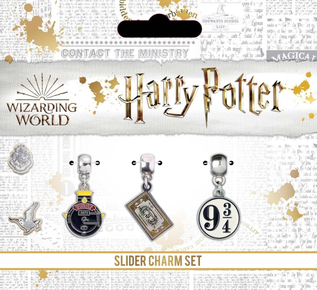 HARRY POTTER - Set of 3 Charms Silver Plated