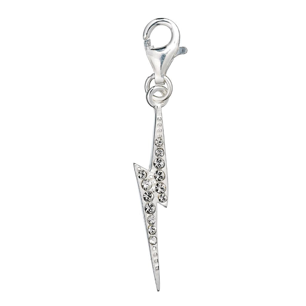 HARRY POTTER - Lightning Bolt - Crystals Clip on Charm for Bracelet