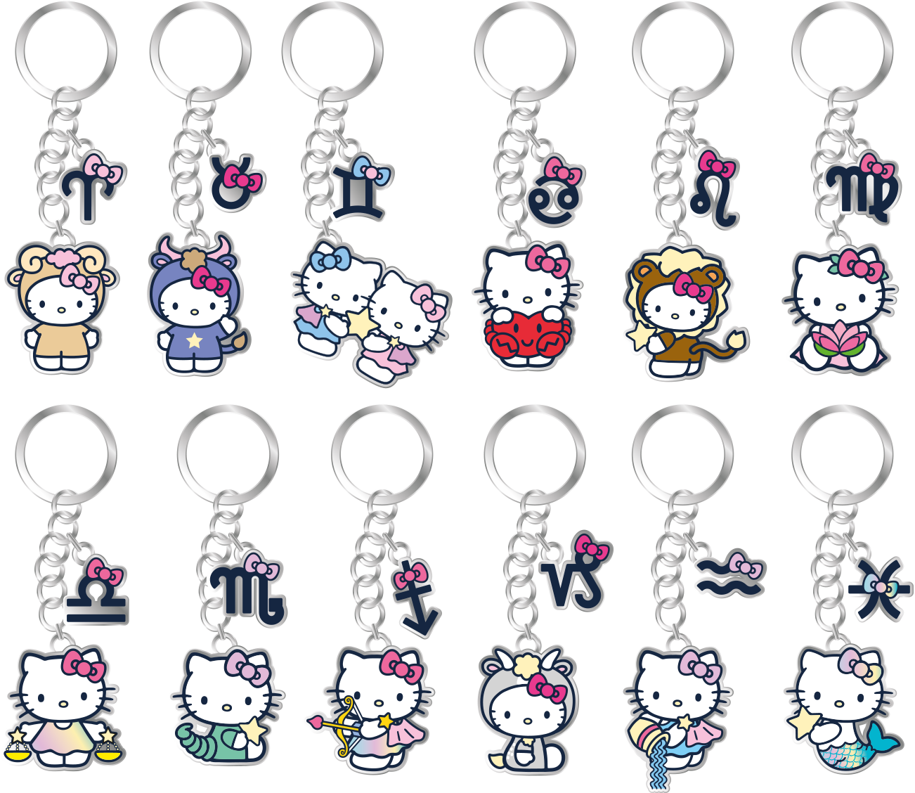 HELLO KITTY - Keychain (Display 12 Pcs)