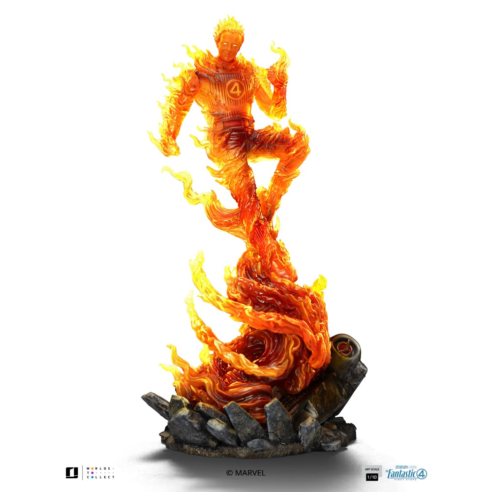 FANTASTIC FOUR 2025 - Human Torch - Statue Art Scale 1/10 21cm