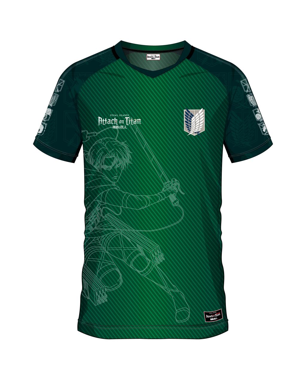 L'ATTAQUE DES TITANS - Scout Regiment 09 - Maillot de Foot Homme (L)