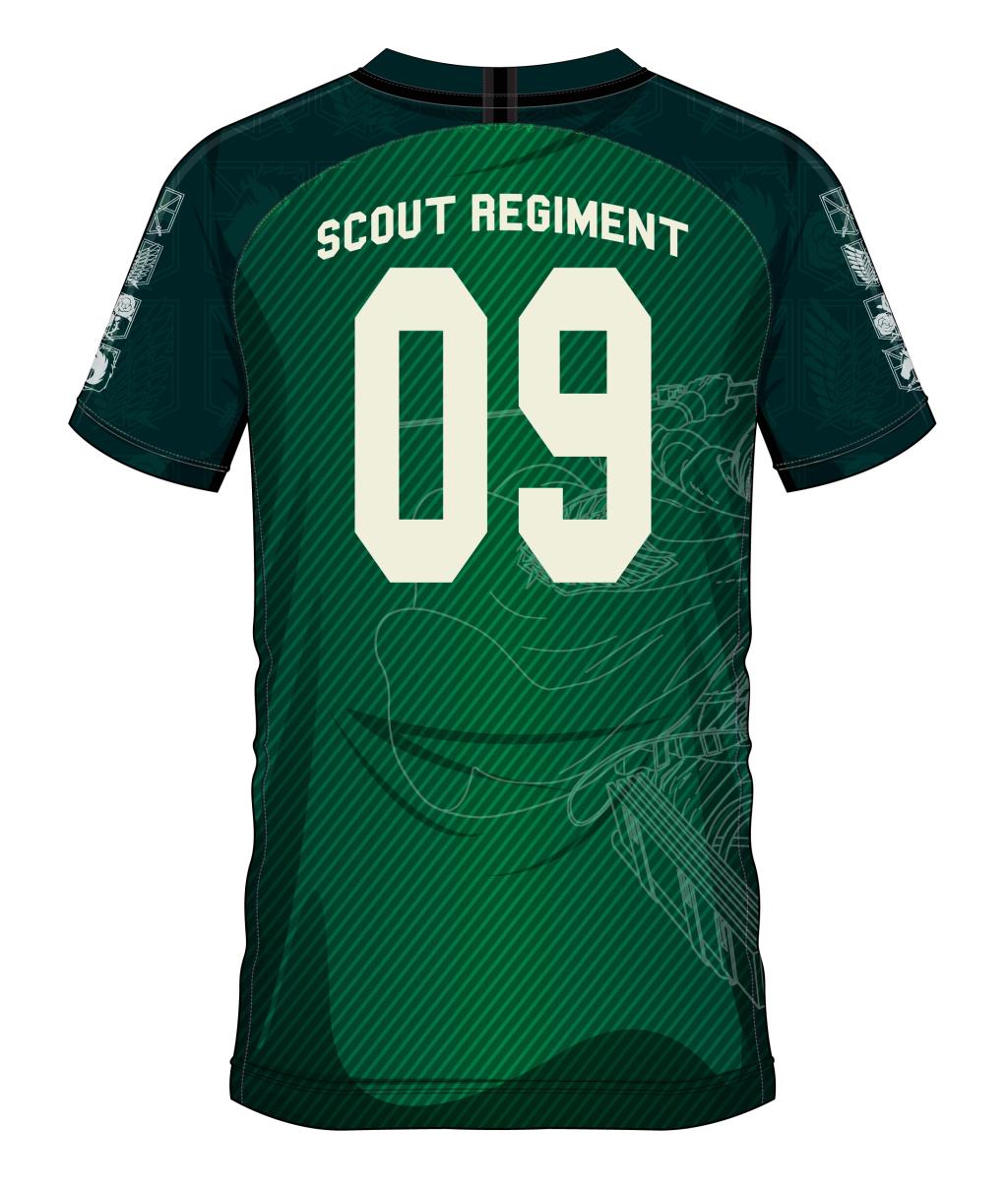 L'ATTAQUE DES TITANS - Scout Regiment 09 - Maillot de Foot Homme (L)