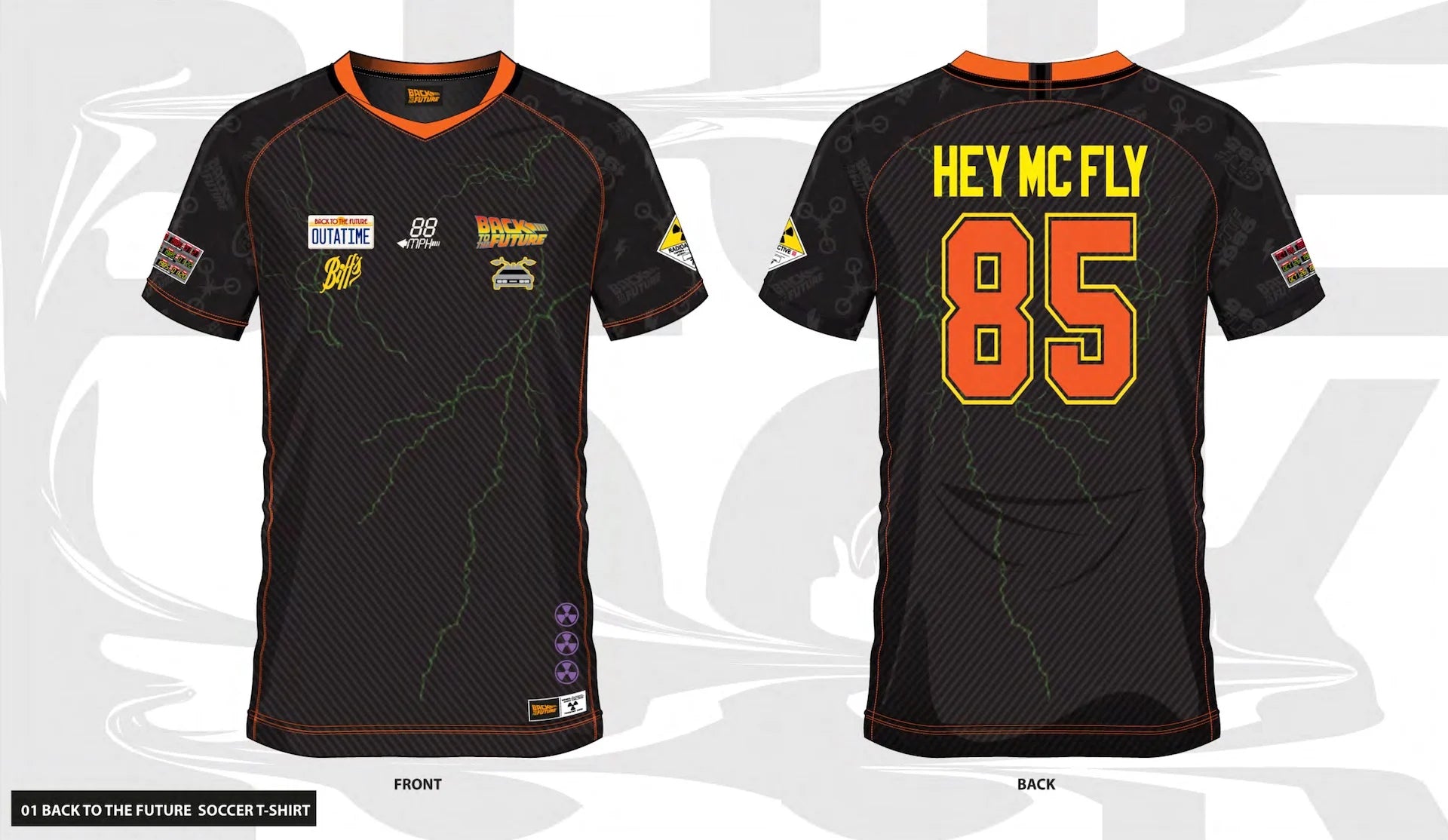 BACK TO THE FUTURE - Hey McFly 85 - Soccer Jersey Men (M)