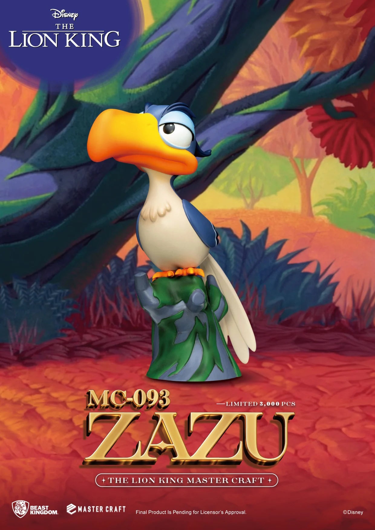 THE LION KING - Zazu - Statue Master Craft 20cm