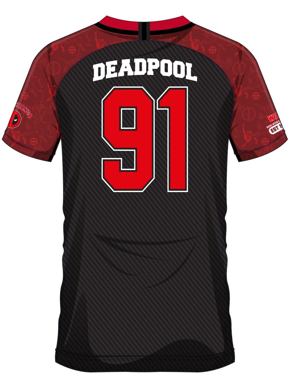 MARVEL - Deadpool 91 - Soccer Jersey Men (XXL)