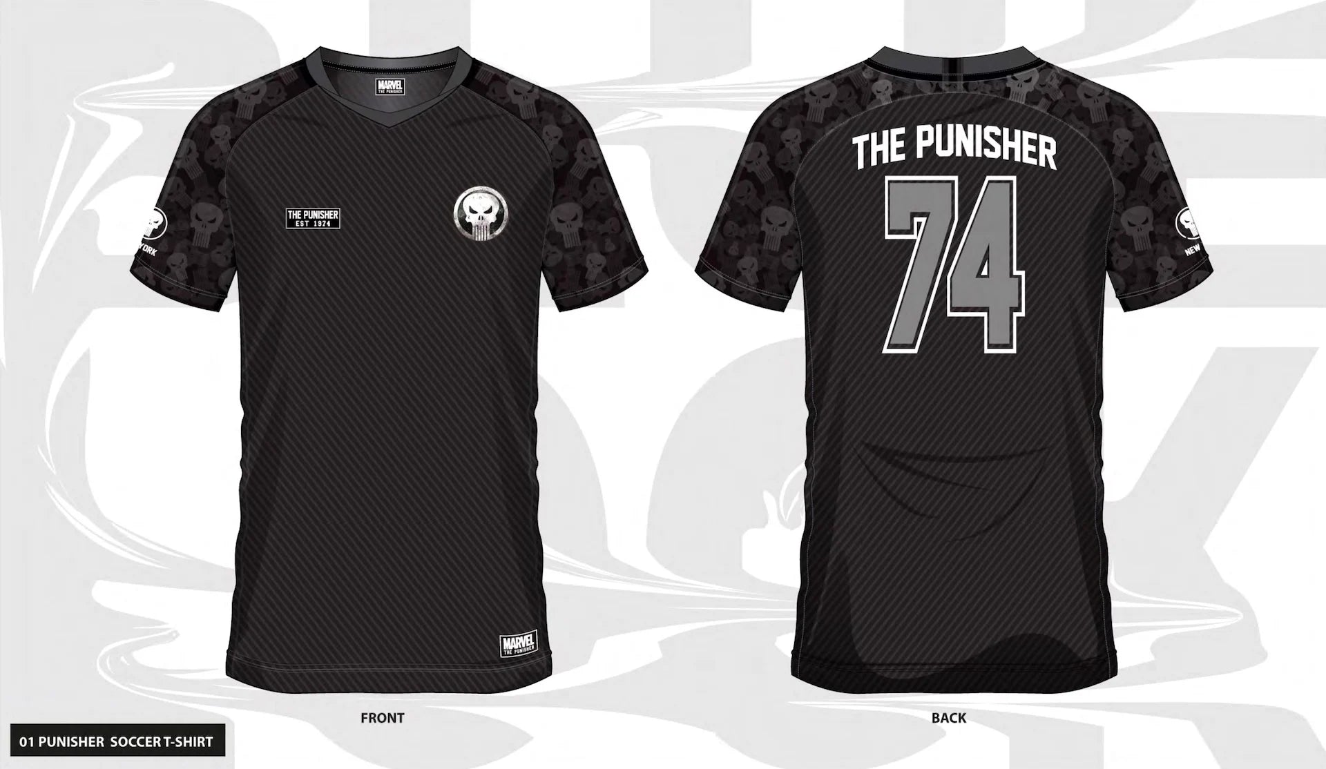 MARVEL - The Punisher 74 - Soccer Jersey Men (XL)