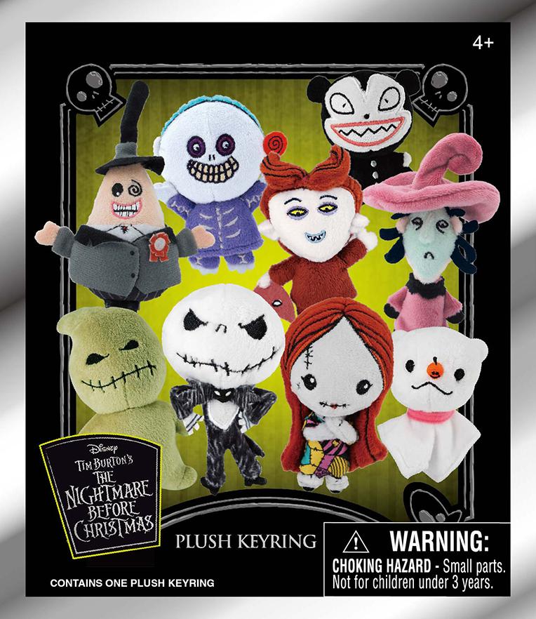 NIGHTMARE BEFORE CHRISTMAS - Plush Bag Clip (Display 24 Pcs)