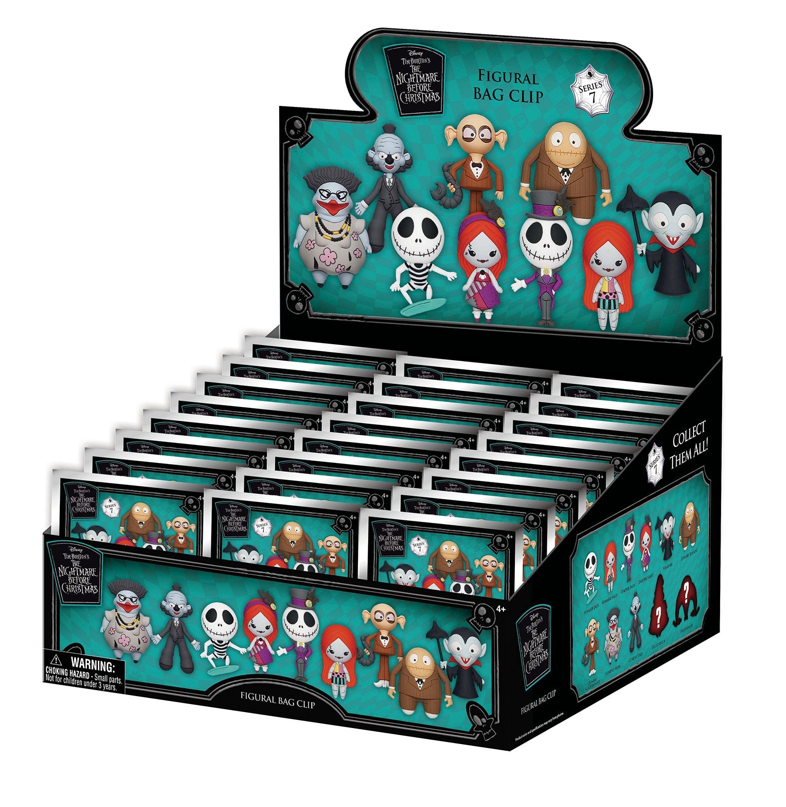 DISNEY - NBX Series 7 - 3D Foam Bag Clip (Display 24 Pcs)