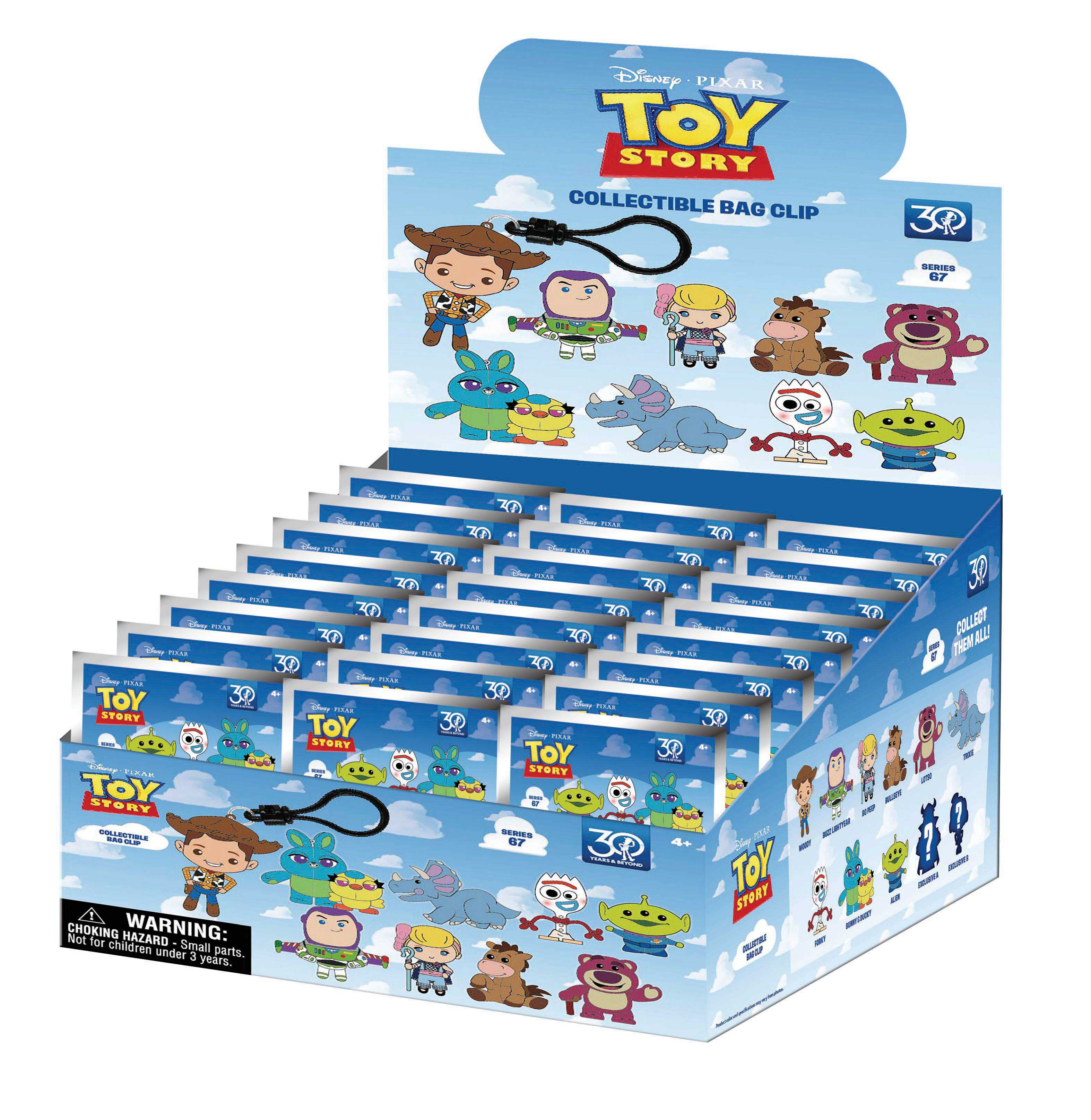 TOY STORY - Series 67 - 3D Foam Bag Clip (Display 24 Pcs)
