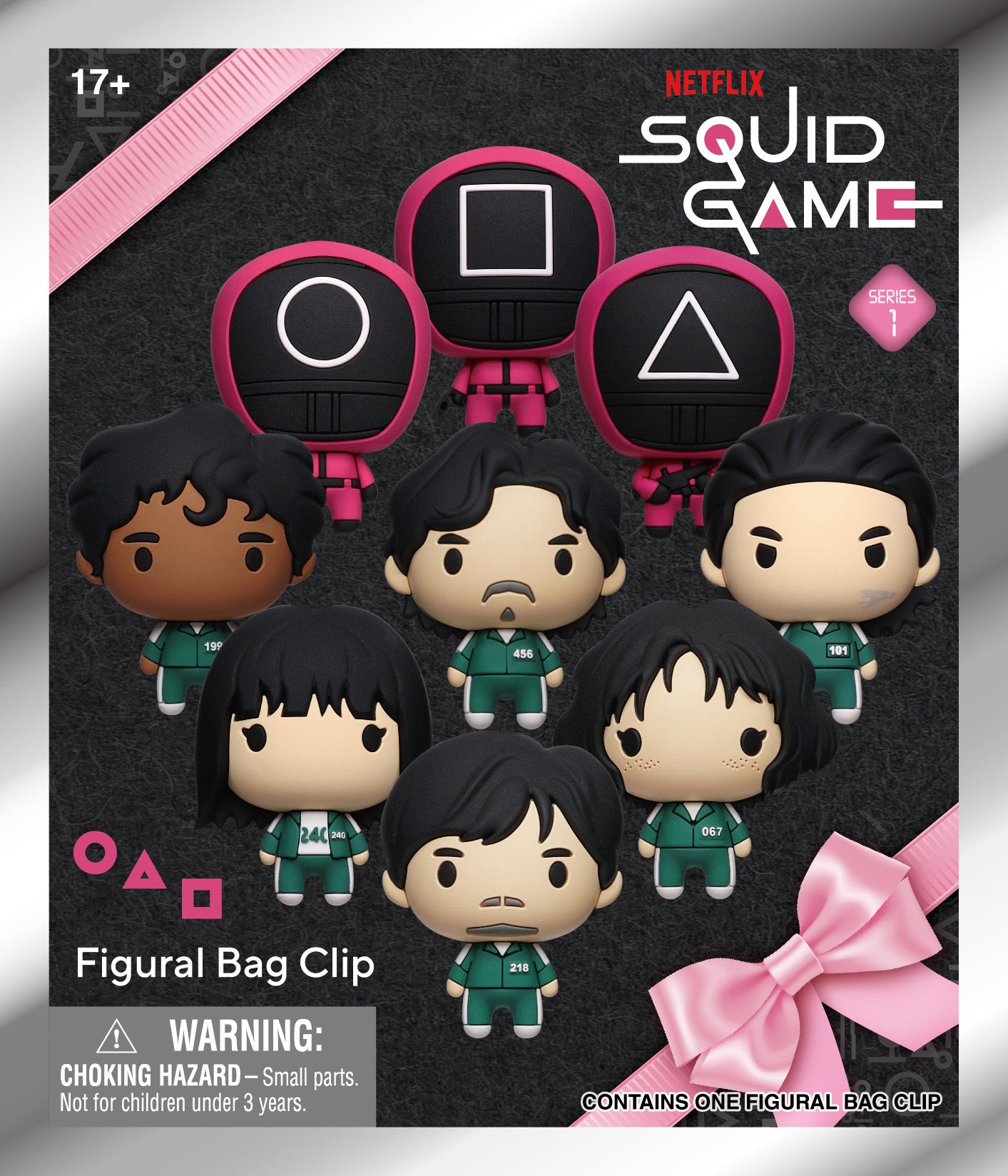 SQUID GAME - Series 1 - 3D Foam Bag Clip (Display 24 Pcs)