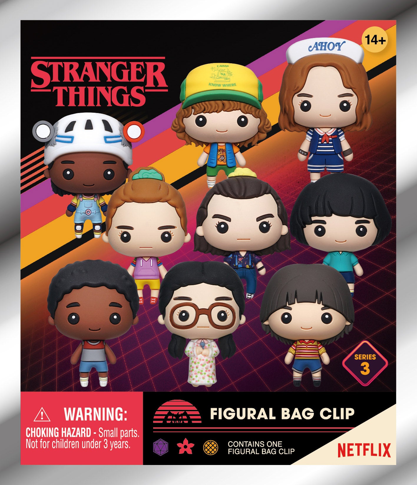 STRANGER THINGS - Series 3 - 3D Foam Bag Clip (Display 24 Pcs)