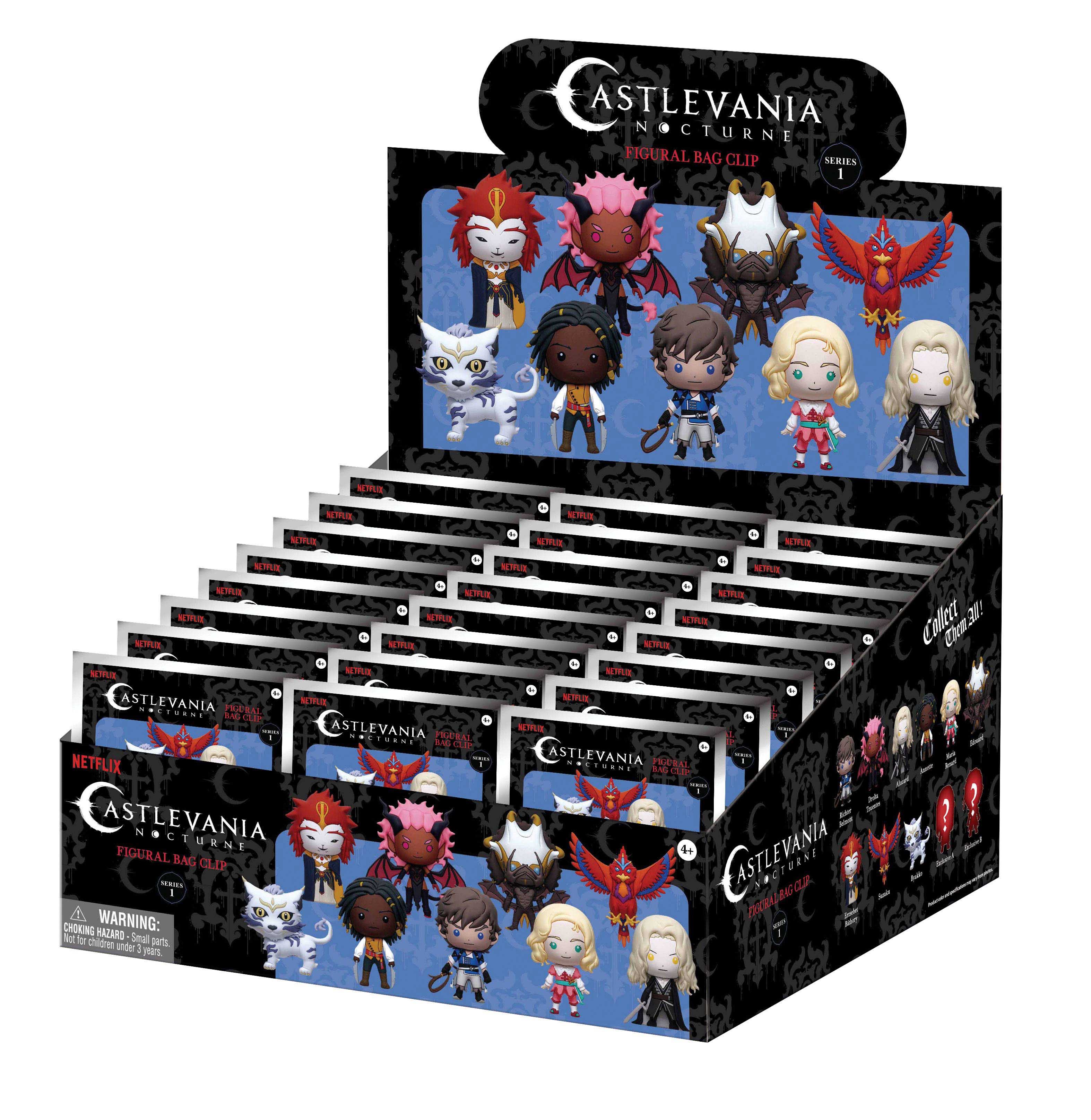 CASTLEVANIA NOCTURNE - Series 1 - 3D Foam Bag Clip (Display 24 Pcs)
