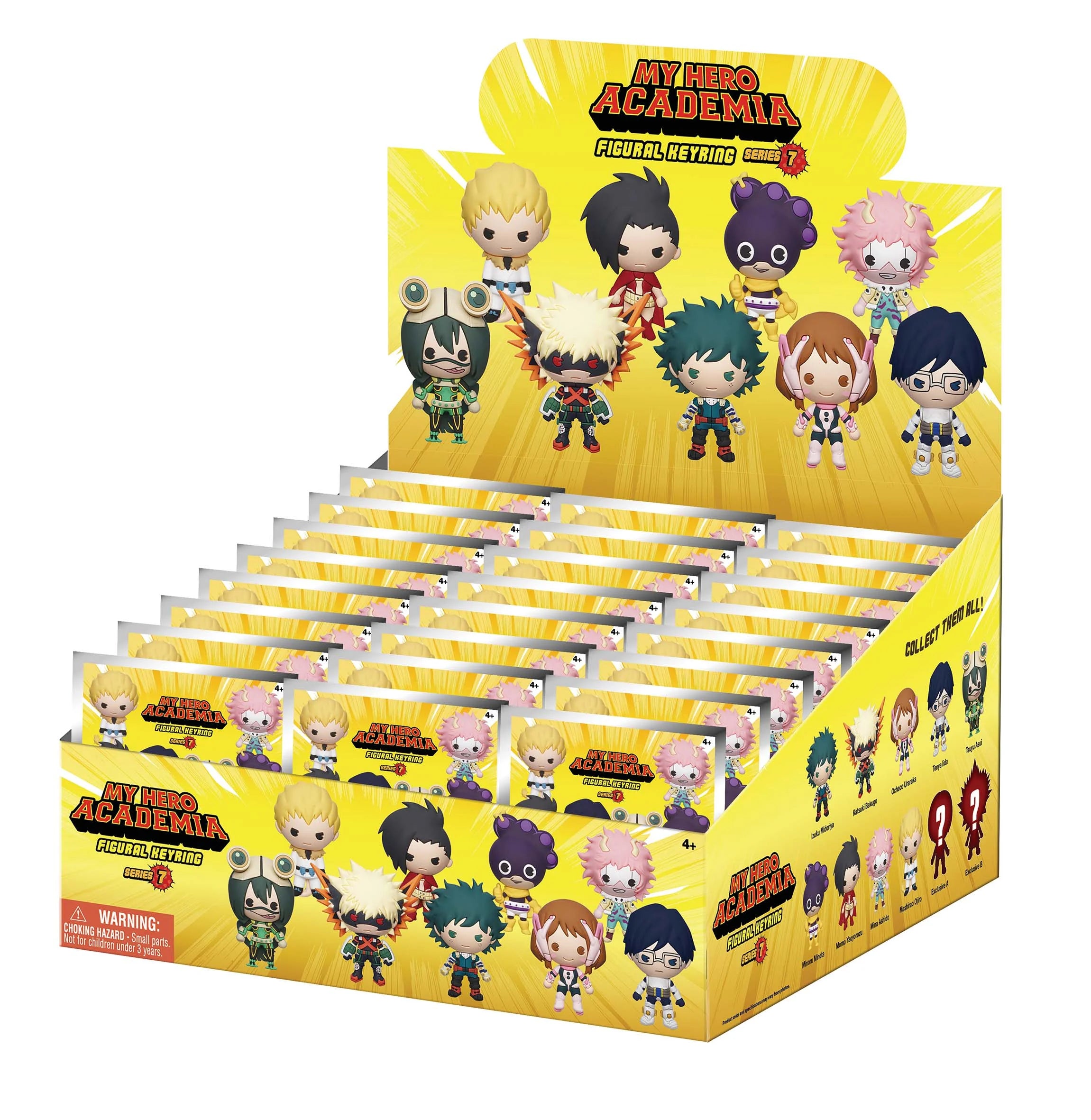 MY HERO ACADEMIA - Series 7 - 3D Foam Bag Clip (Display 24 Pcs)