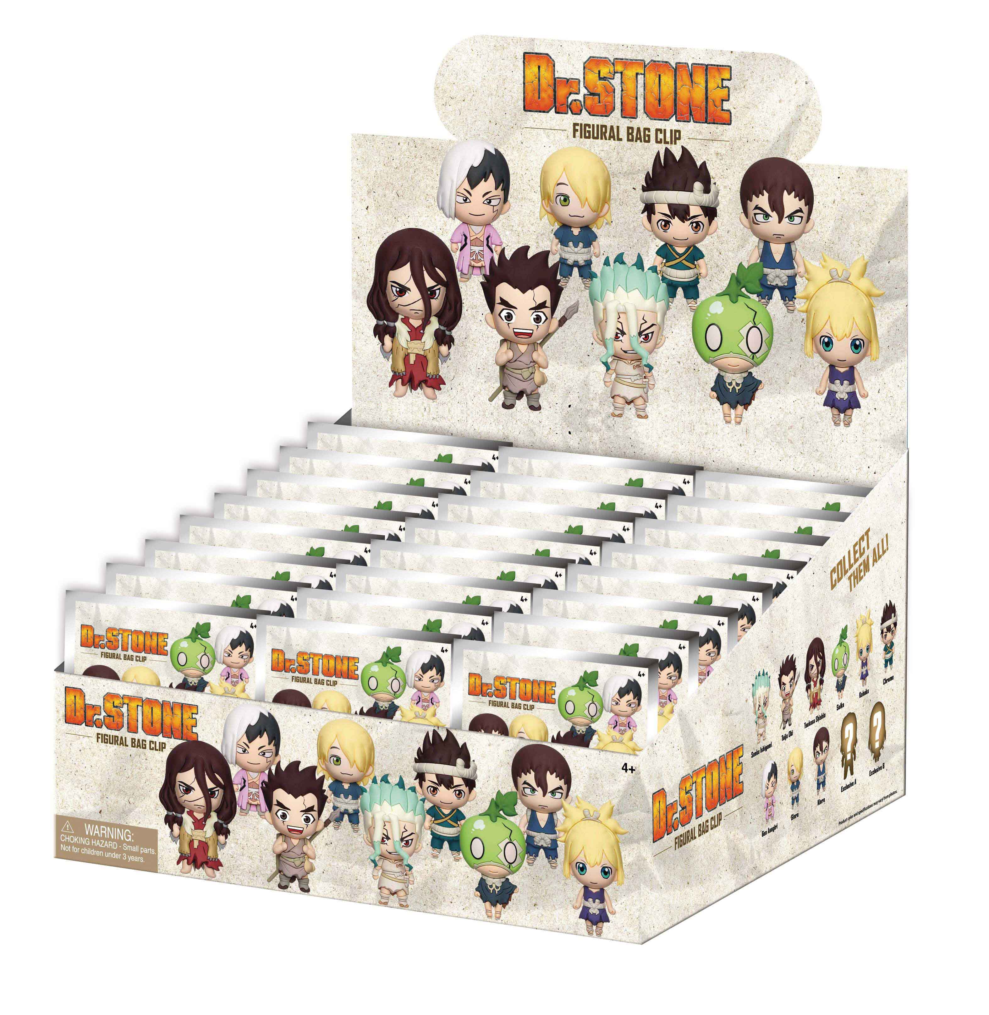 DR STONE - Series 1 - 3D Foam Bag Clip (Display 24 Pcs)