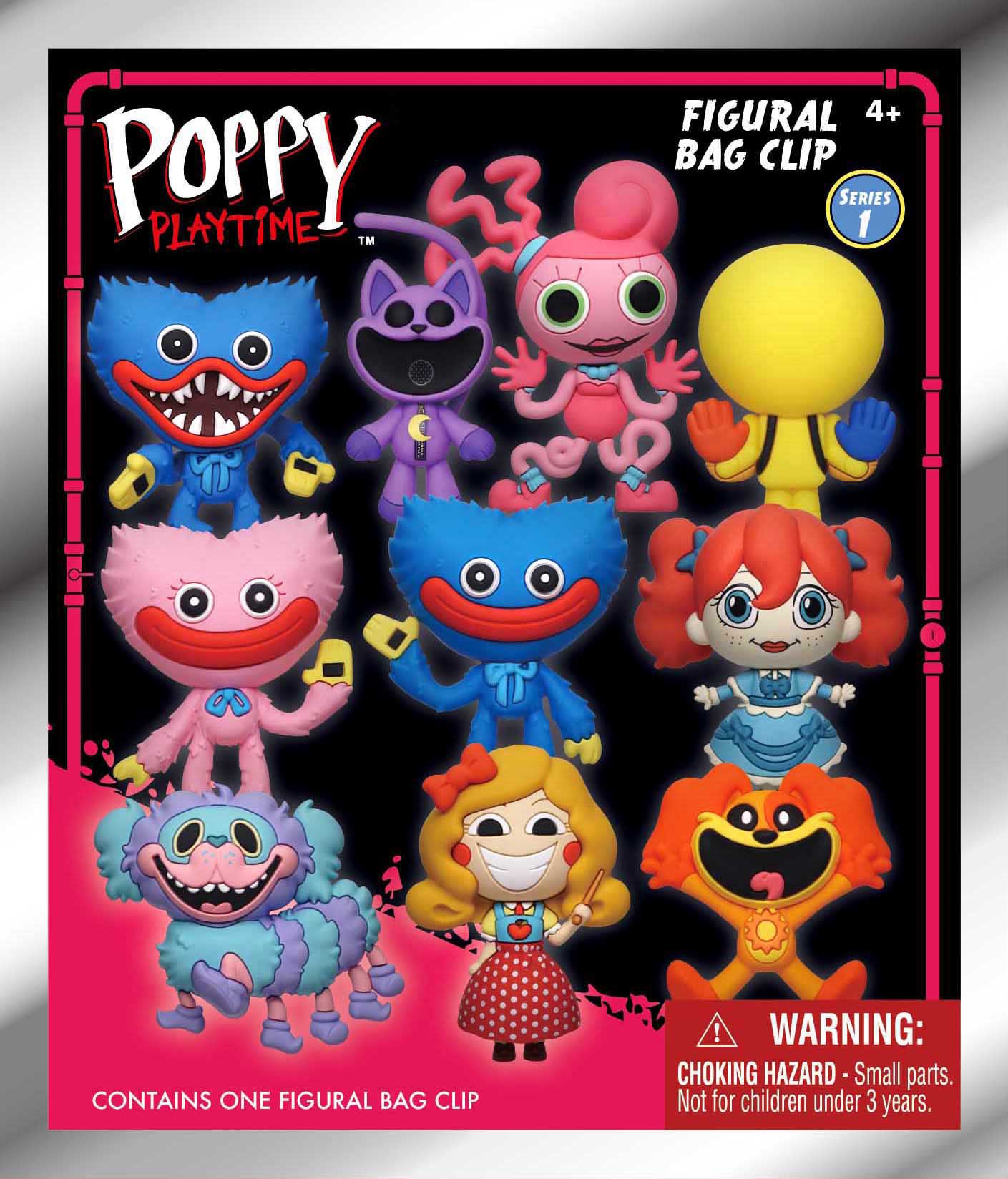 POPPY PLAYTIME - Series 1 - 3D Foam Bag Clip (Display 24 Pcs)