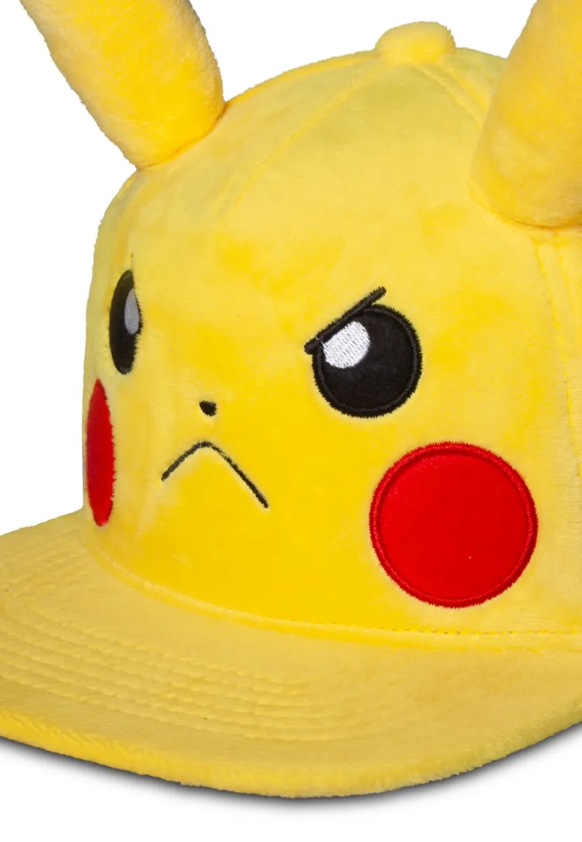 POKEMON - Angry Pikachu - Plush Novelty Cap