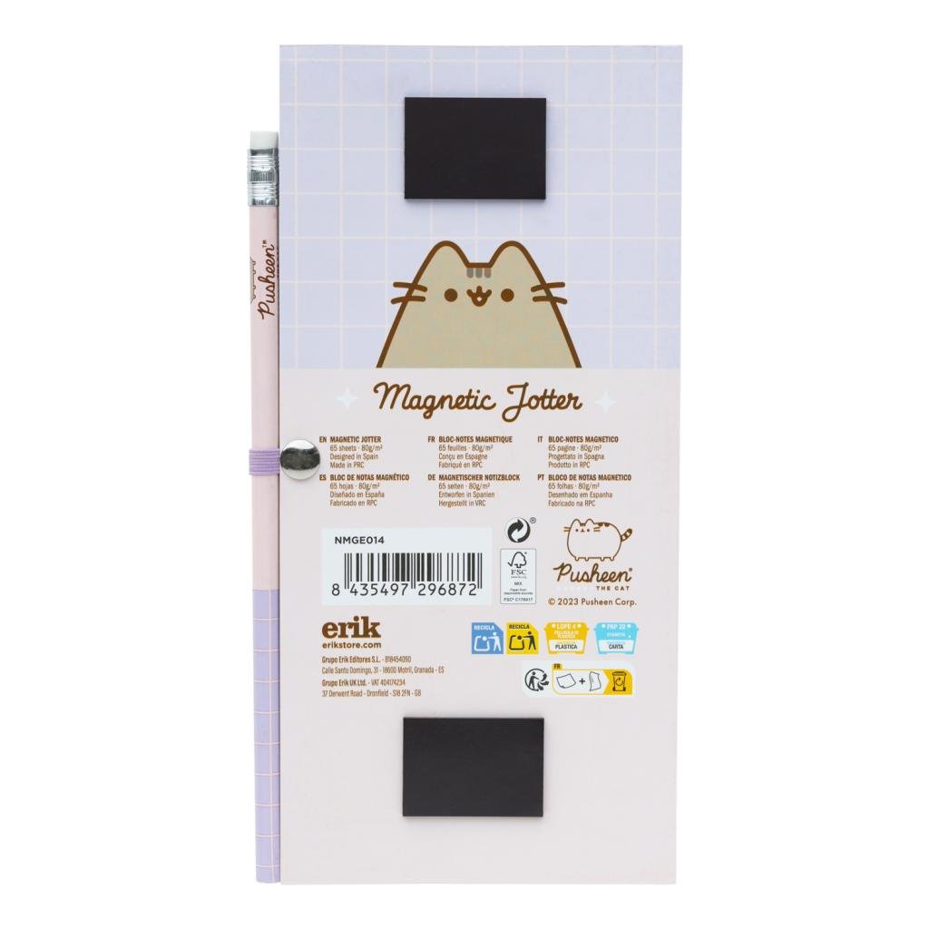 PUSHEEN - Magnetic Notepad + Pencil