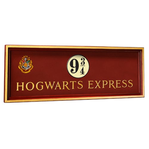 HARRY POTTER - Plaque Poudlard Express Quai 9 3/4