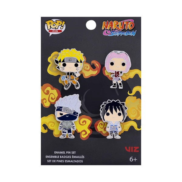NARUTO - Funko 4pk Pin Set - Team 7