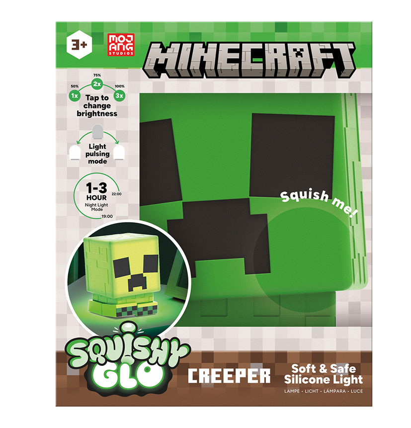 MINECRAFT - Creeper - Silicone Light Rechargeable 15cm