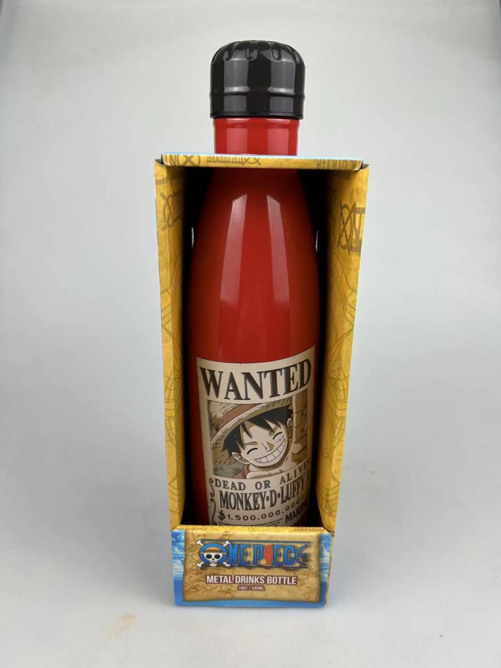 ONE PIECE - Luffy Wanted - Bouteille en métal - 540 ml