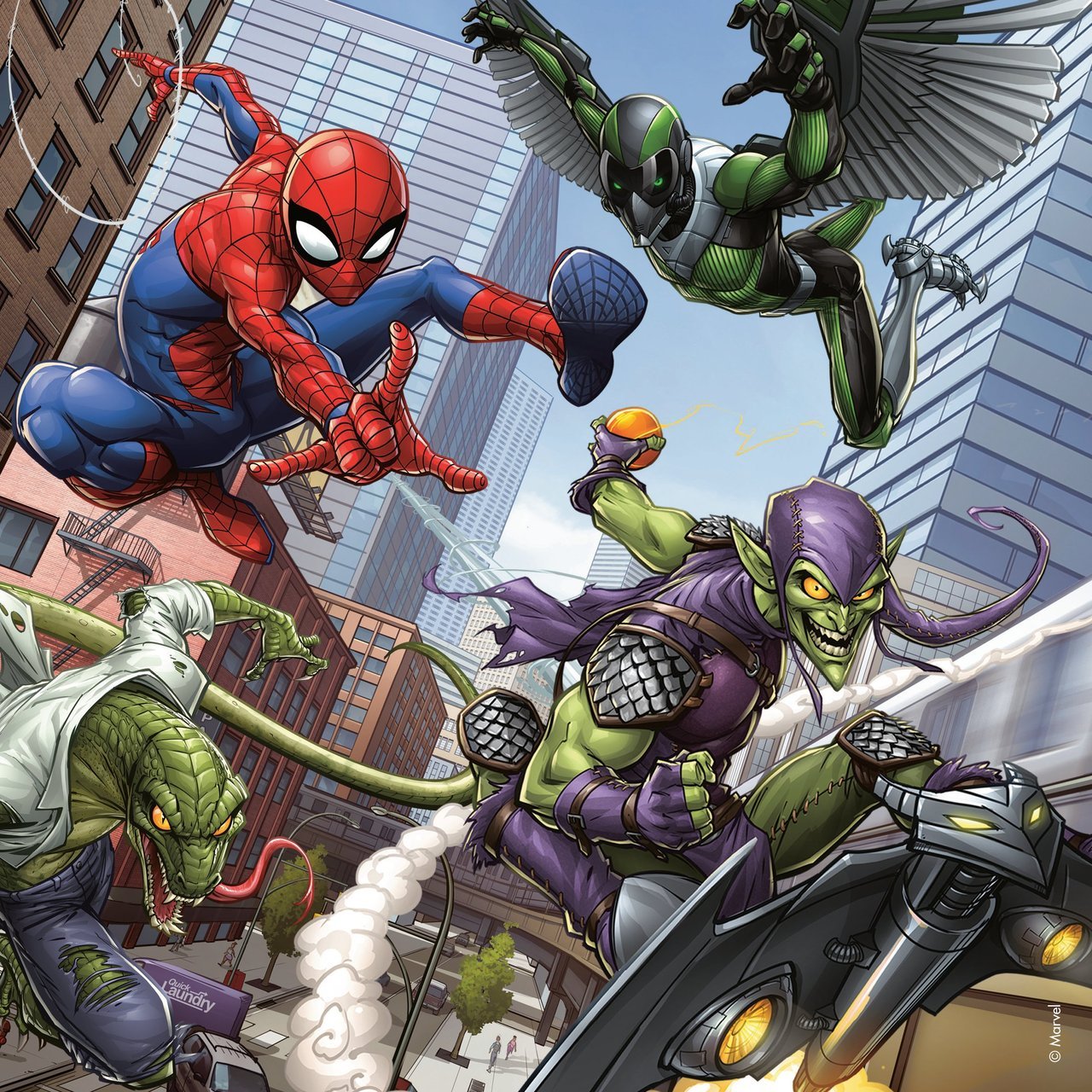 SPIDER-MAN - In action - 3 Puzzle 49P