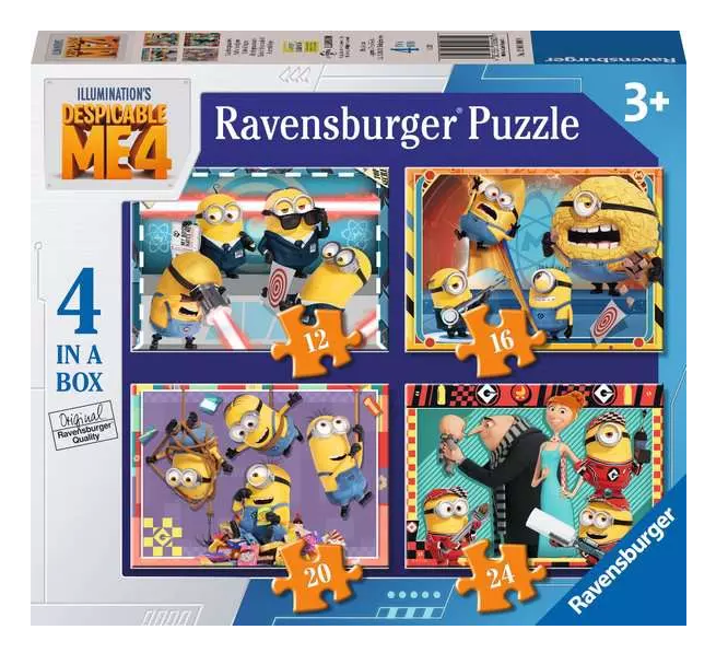 DESPICABLE ME 4 - 4 Puzzle 12/16/20/24P - Minions