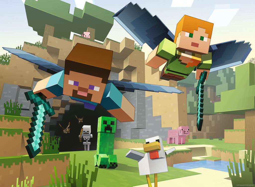 MINECRAFT - Minecraft's adventures - Puzzle 200P XXL