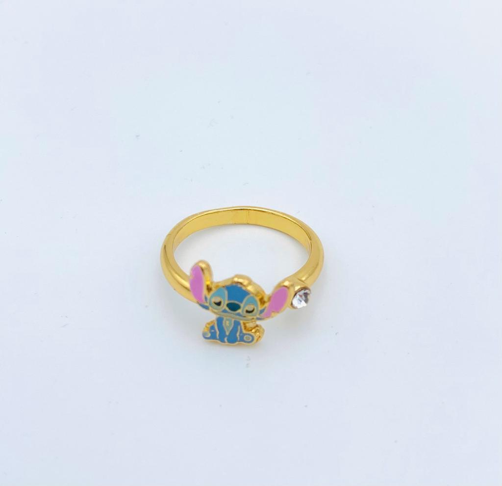 STITCH - Bague Ajustable - Laiton Plaqué