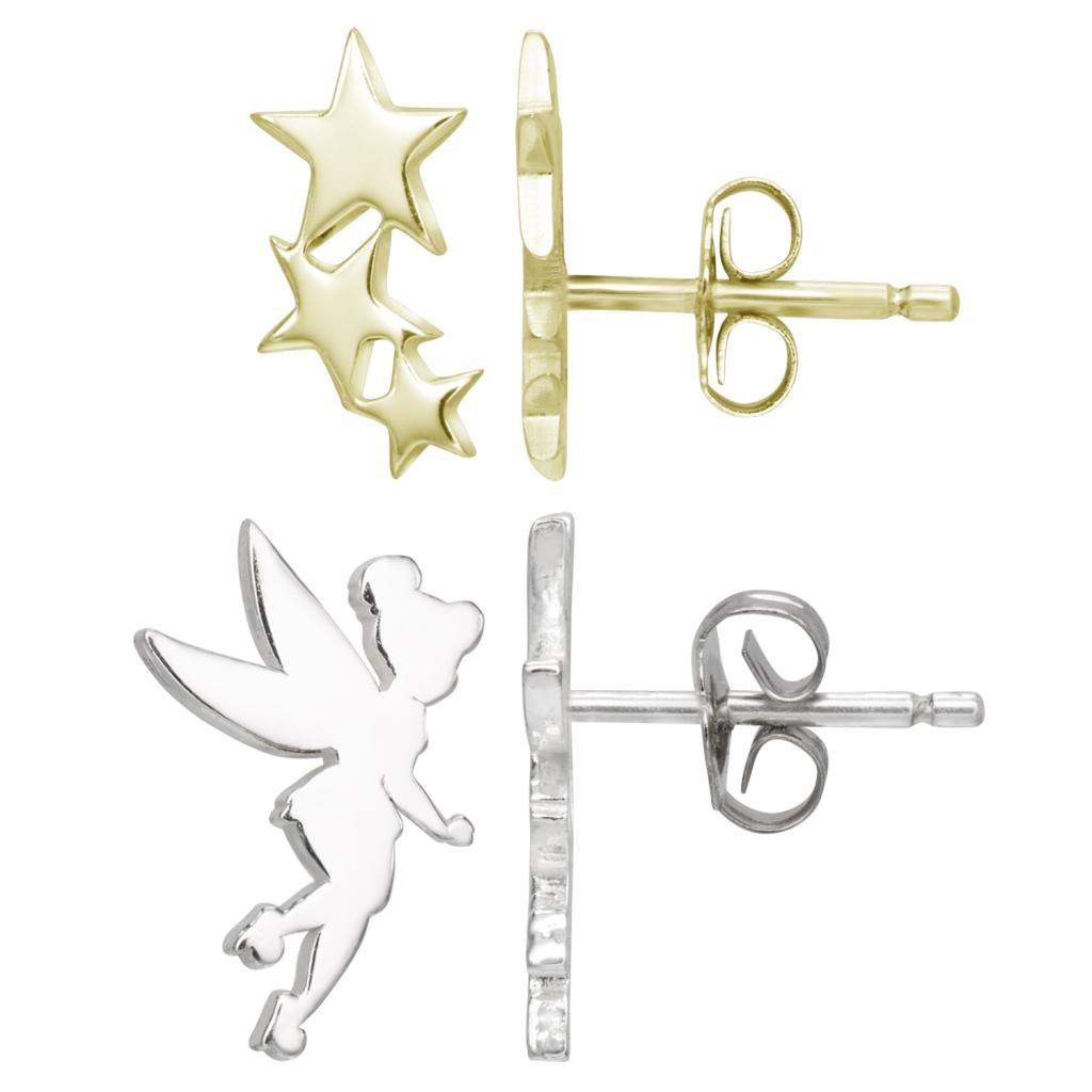 FEE CLOCHETTE - 2 Paires de Clous d'Oreilles en Argent Sterling