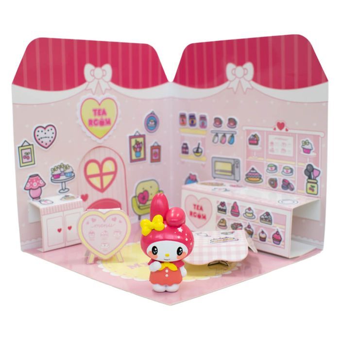 HELLO KITTY - Melody 6cm Sticker House Tea Room