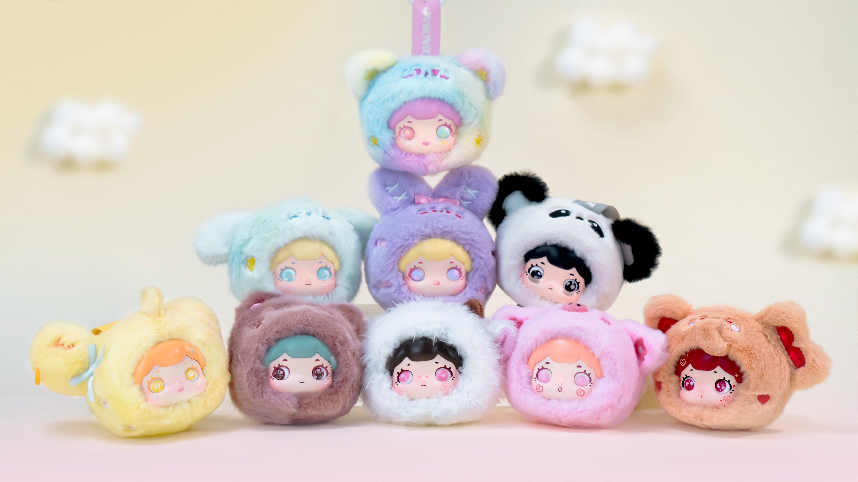 TOYBEBOP - Baobao's Fuzzy Babe Series Plush BLIND BOX (8pcs) - 6.5cm