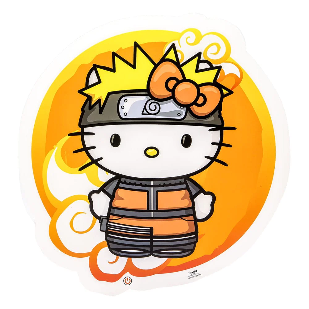 NARUTO x HELLO KITTY - Wall Light Led - 12inch