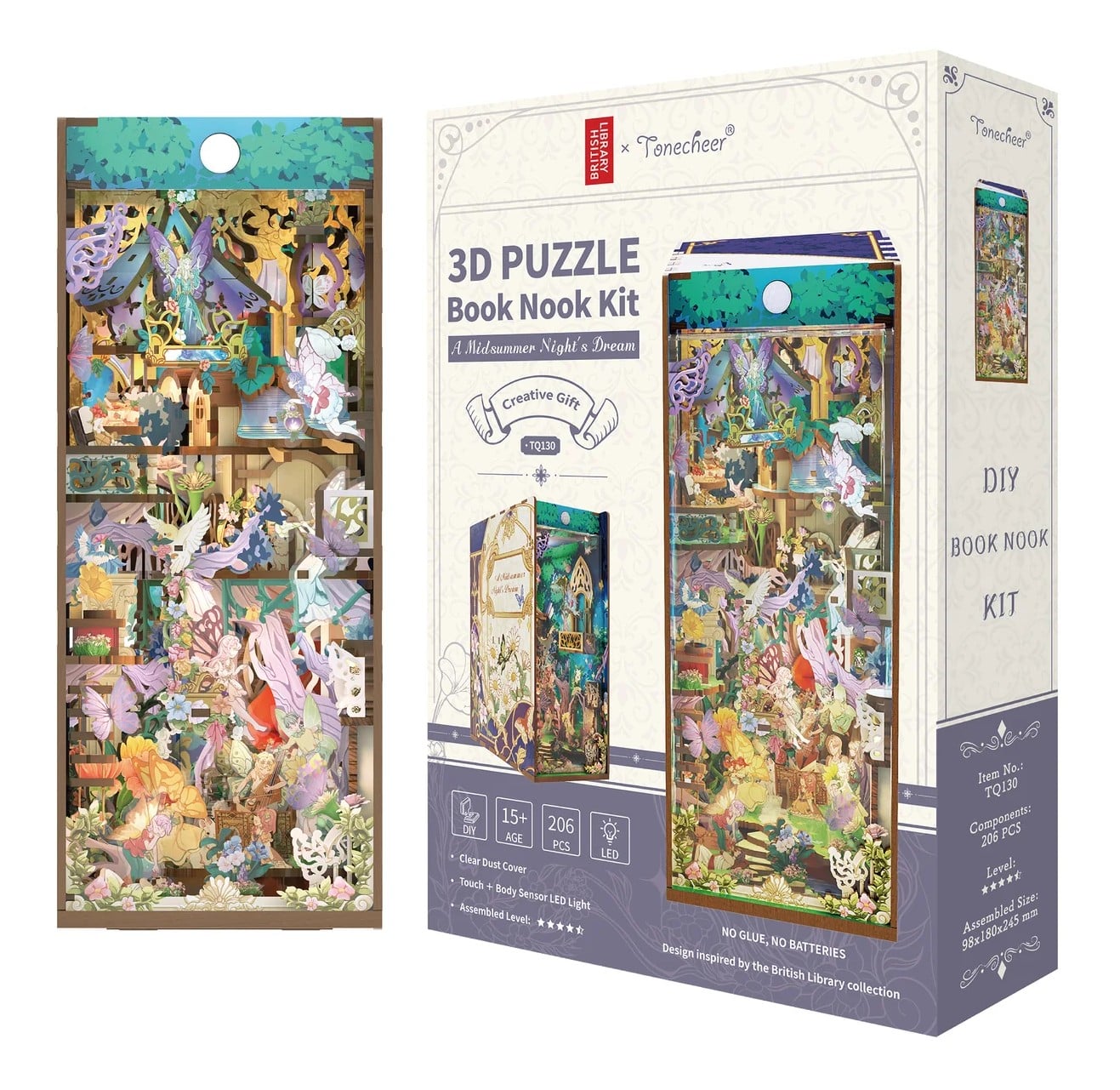 BOOK NOOK KIT - DIY- A Midsummer Night's dream - 206pcs + LED Light