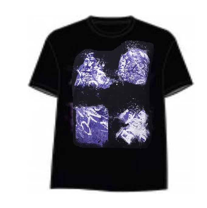 PLAYSTATION - T-Shirt Grafitti Buttons Artwork (M)