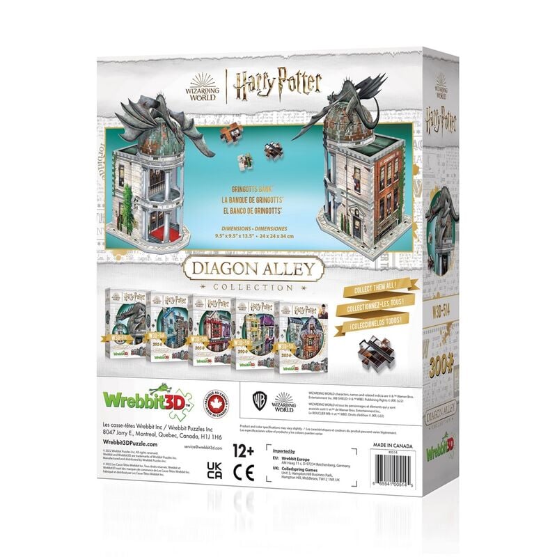 HARRY POTTER - Puzzle 3D - Gringotts Bank - 300 Pces