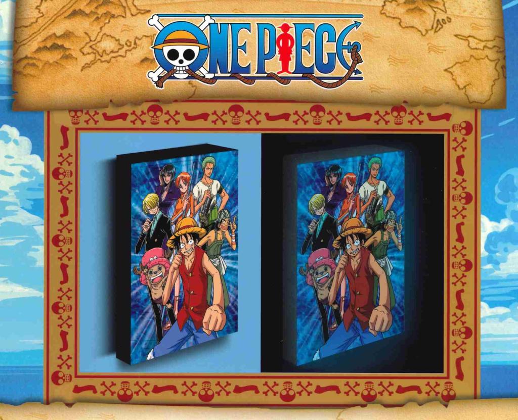 ONE PIECE - Luffy With Friends - Canvas Lumineux 40X30 Cm